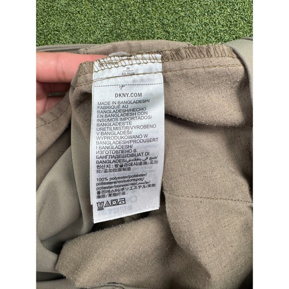 DKNY Mens Khaki Golf Shorts Size 36 Performance Casual Chino 10in - Picture 12 of 15